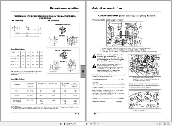 Landini Tractor Powermax 145 165 Operators Maintenance Manual 3693709M1 NL 2