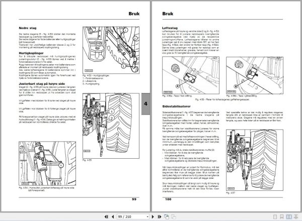 Landini Tractor Powermondial 100 110 115 Operators Maintenance Manual 3696413M2 NO 2