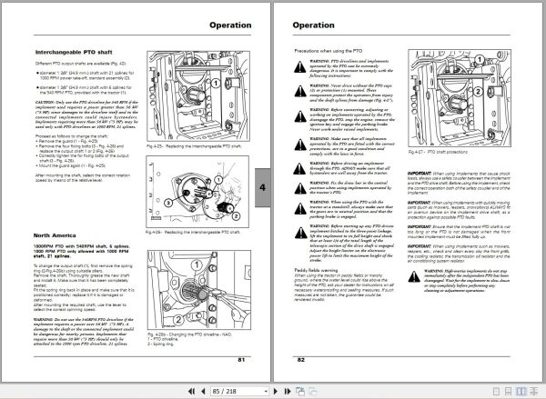 Landini Tractor Powermondial 100 110 115 Operators Maintenance Manual 6502452M1 EN 2