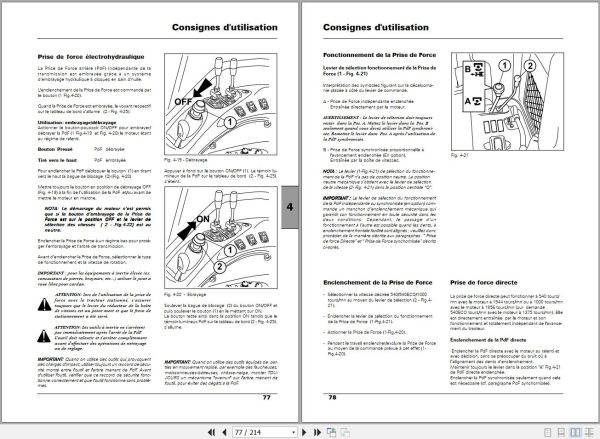 Landini Tractor Powermondial 100 110 115 Operators Maintenance Manual 6502453M1 FR 2
