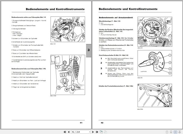 Landini Tractor Powermondial 100 110 115 Operators Maintenance Manual 6502455M1 DE 2