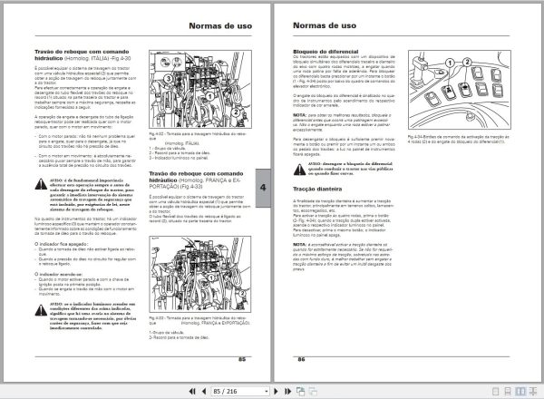 Landini Tractor Powermondial 110 115 120 Operators Maintenance Manual 6505523M1 PT 2