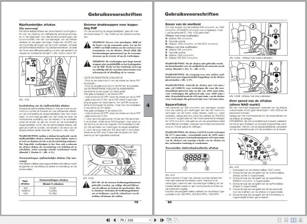 Landini Tractor Powermondial 110 115 120 Operators Maintenance Manual 6510657M1 NL 2