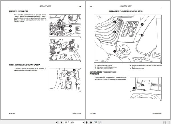 Landini Tractor Powermondial 110 115 120 Service Manual 4219739M2 IT 2