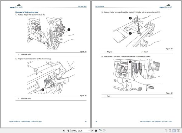 Landini Tractor REX 4 080GE to REX 4 120GT Service Manual 6705558A1 EN 2