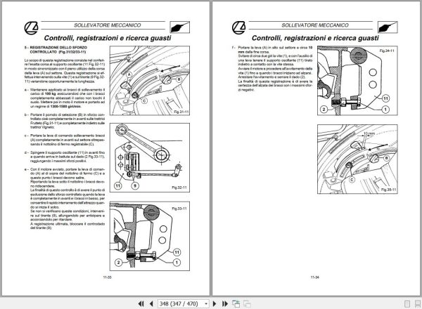 Landini Tractor REX 60V to 100GT Service Manual 3659960M1 IT 2
