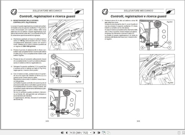 Landini Tractor REX 60V to 100GT Service Manual 3659960M2 IT 2