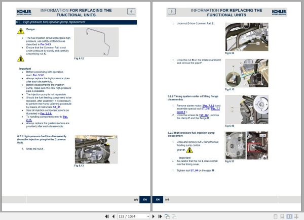 Landini Tractor Rex 3 060 F to Rex 3 080 GE Service Manual 6648241A1 EN 2