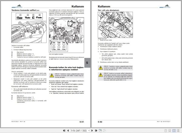 Landini Tractor Rex 3 060F to 3 080GE Operators Maintenance Manual 6701532A1 TR 2