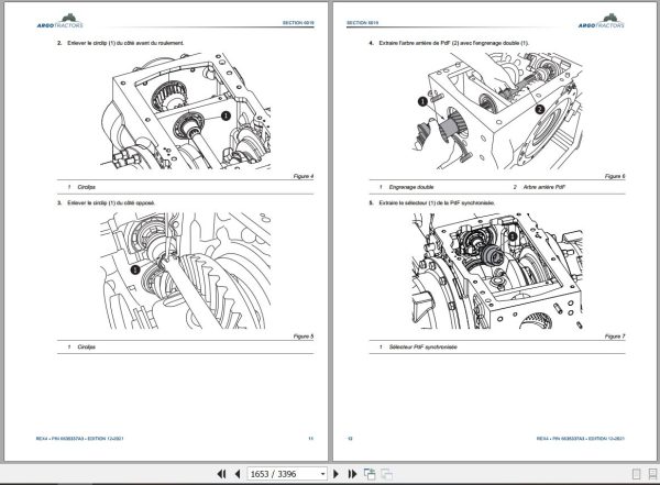 Landini Tractor Rex 4 070 4 080 Service Manual 6635337A3 FR 2