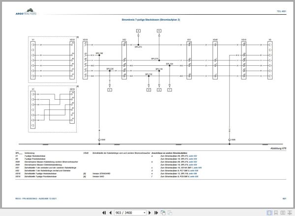 Landini Tractor Rex 4 070 Rex 4 080 Service Manual 6635339A3 DE 3