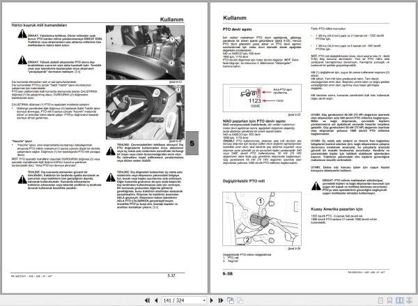 Landini Tractor Rex 4 070GB to 4 120GT Operators Maintenance Manual 6693216A1 TR 2