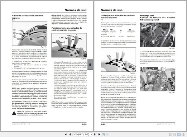 Landini Tractor Rex 4 070GB to Rex 4 120GT Operators Maintenance Manual 6637124A3 PT 2