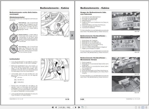 Landini Tractor Rex 4 070V to 120GT Operators Maintenance Manual 6613975A3 DE 2