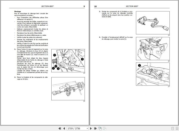 Landini Tractor Rex 4 070V to 4 120GT Service Manual 6635337A2 FR 2