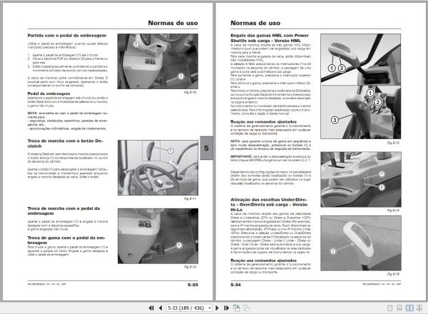 Landini Tractor Rex 4 070V to Rex 4 120GT Operators Maintenance Manual 6635328A3 PT 2
