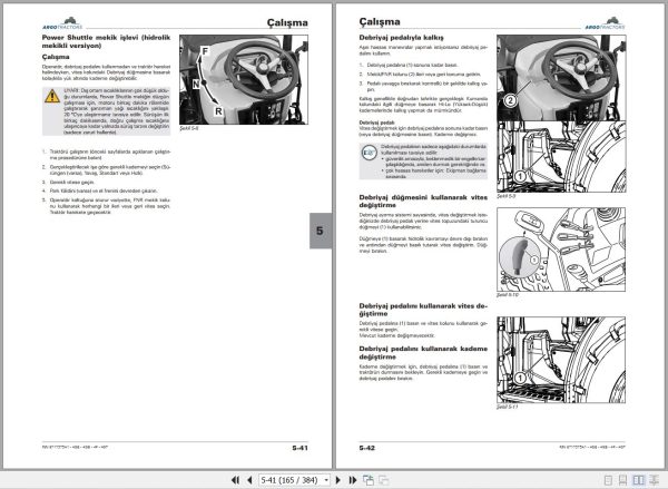 Landini Tractor Rex 4 080GE to 4 120GT Operators Maintenance Manual 6717375A1 TR 2