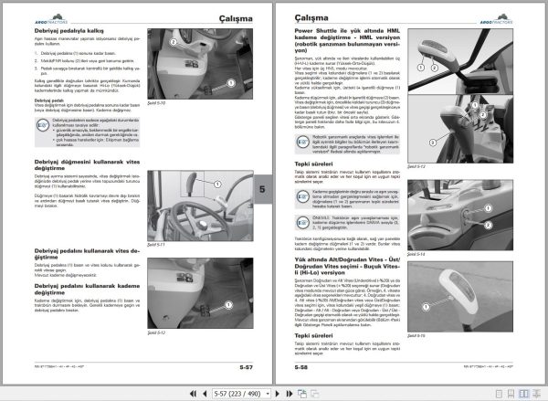 Landini Tractor Rex 4 080V to 4 120GT Operators Maintenance Manual 6717369A1 TR 2