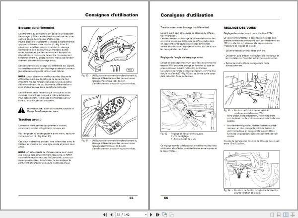 Landini Tractor Rex 60GE to 100GT Verger Operators Maintenance Manual 3651889M2 FR 2