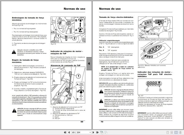 Landini Tractor Rex 60GE to 105GT Frutteti Operators Maintenance Manual 3666116M4 PT 2