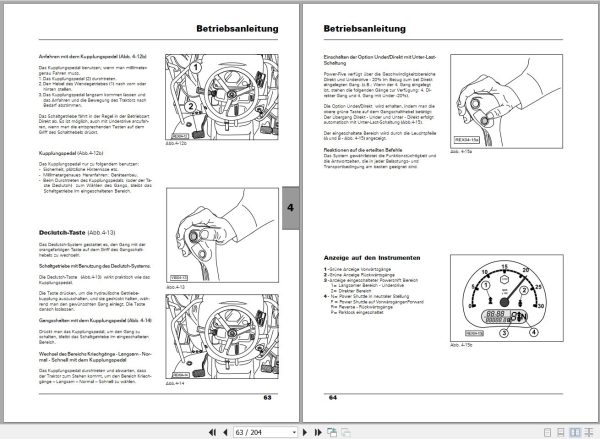 Landini Tractor Rex 60GE to 105GT Obstbau Operators Maintenance Manual 3666061M4 DE 2