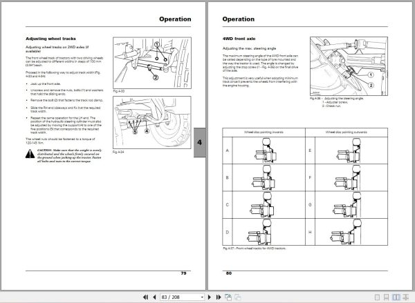 Landini Tractor Rex 60GE to 105GT Orchard Operators Maintenance Manual 3666053M4 EN 2