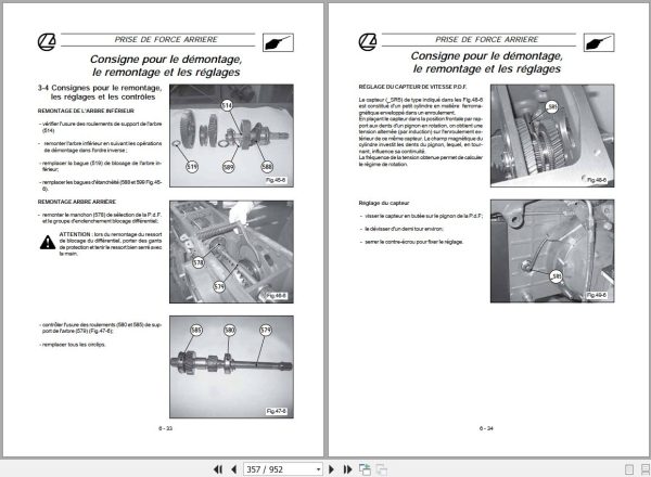 Landini Tractor Rex 60GE to 105GT Service Manual 3675945M1 FR 2