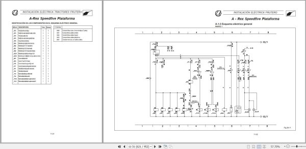 Landini Tractor Rex 60GE to Rex 105GT Service Manual 3567946M1 ES 3