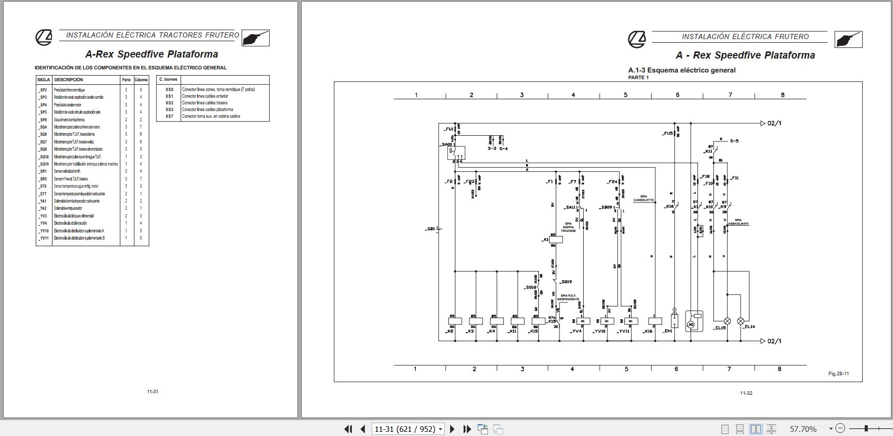 Landini Tractor Rex 60GE to Rex 105GT Service Manual 3567946M1