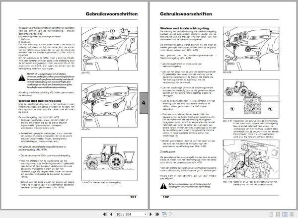 Landini Tractor Rex 65GE to 105GT Boomgaarden Operators Maintenance Manual 4208384M1 NL 2