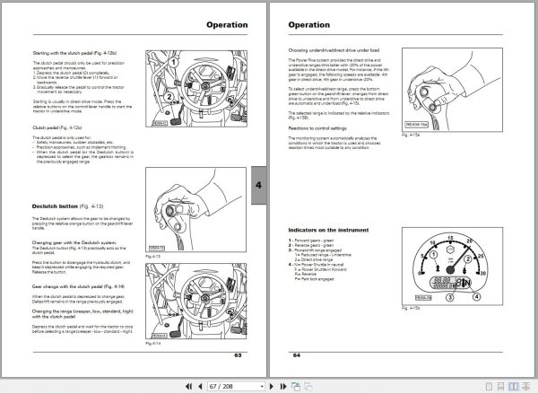 Landini Tractor Rex 65GE to 105GT Orchard Operators Maintenance Manual 4208380M1 EN 2
