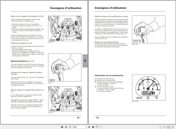 Landini Tractor Rex 75F to 120GB Verger Operators Maintenance Manual 6507940M2 FR 2