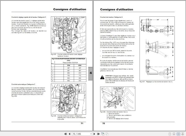 Landini Tractor Rex 75V 85V Vigneron Operators Maintenance Manual 3676130M1 FR 2