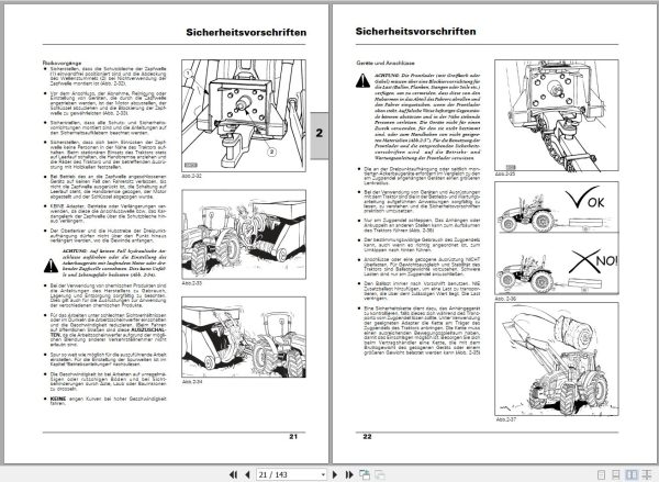 Landini Tractor Rex 75V 85V Weinbau Operators Maintenance Manual 3676132M1 DE 2