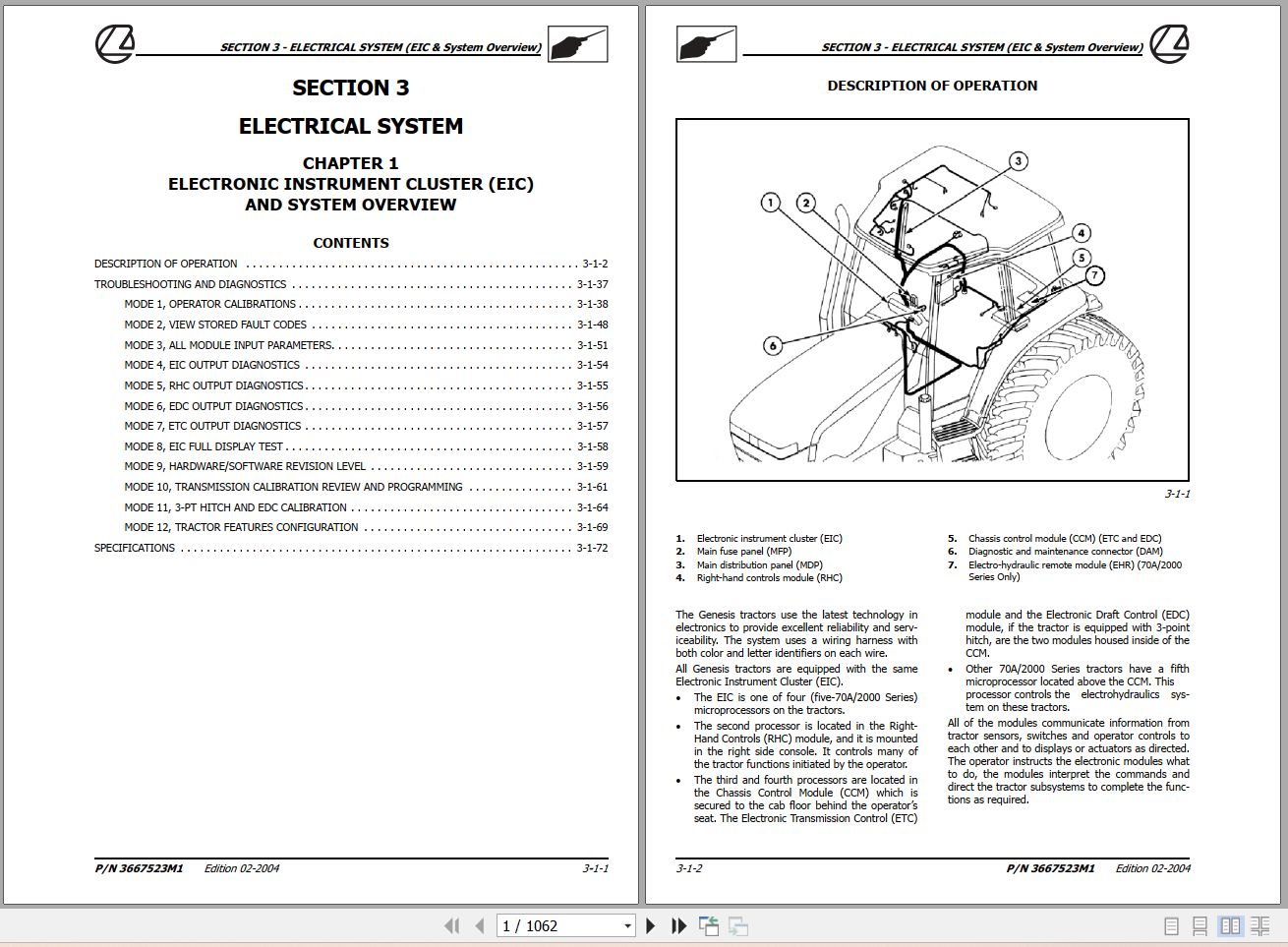 Landini Tractor Starland 170 190 210 240 Service Manual 3667523M1 EN 1