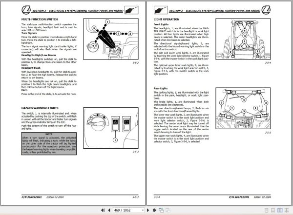 Landini Tractor Starland 170 190 210 240 Service Manual 3667523M1 EN 2