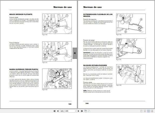 Landini Tractor Starland 210 240 270 Operators Maintenance Manual 3666139M1 ES 2