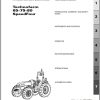 Landini Tractor Technofarm 65 75 80 Operators Maintenance Manual 4209127M1 EN 1