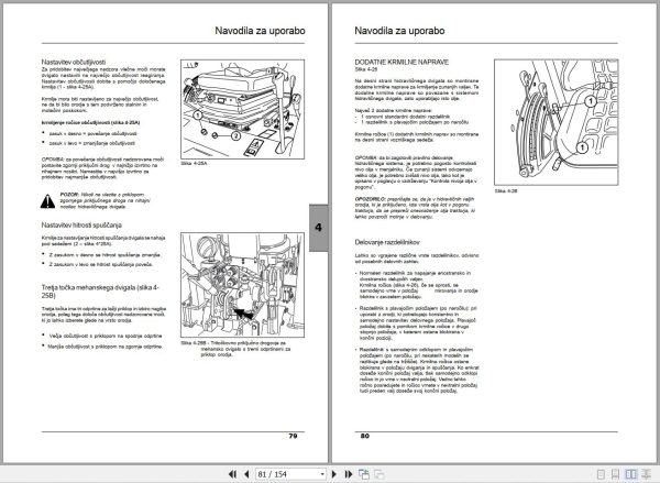 Landini Tractor Technofarm 65 75 80 Operators Maintenance Manual 4213076M1 SL 2