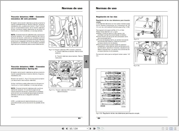 Landini Tractor Technofarm 65 75 80 SpeedFour Operators Maintenance Manual 4209131M1 ES 2