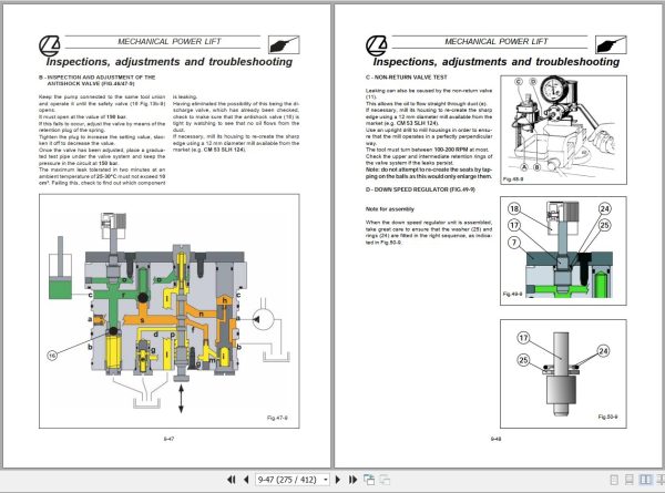Landini Tractor Trekker 60F 70F Service Manual 3662213M2 EN 2