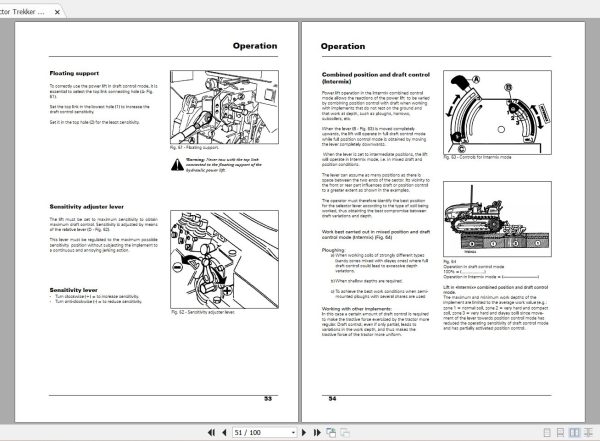 Landini Tractor Trekker 70CF to 100CFL Operators Maintenance Manual 3652018M1 EN 2