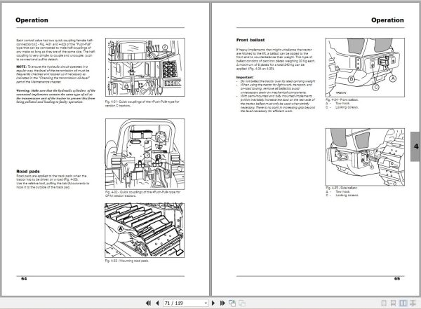 Landini Tractor Trekker 75C to 105CM Operators Maintenance Manual 3689806M1 EN 2