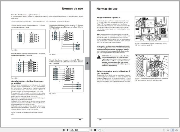 Landini Tractor Trekker 80CF to 105C Operators Maintenance Manual 6506517M1 ES 2