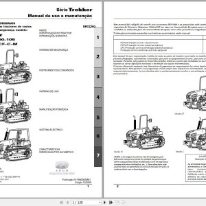 Landini Tractor Trekker 90 to 105 CF C M Operators Maintenance Manual 6502825M1 PT 1