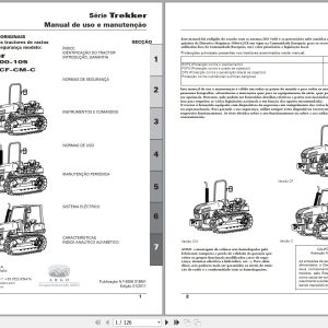 Landini Tractor Trekker 90 to 105 CF CM C Operators Maintenance Manual 6506518M1 PT 1
