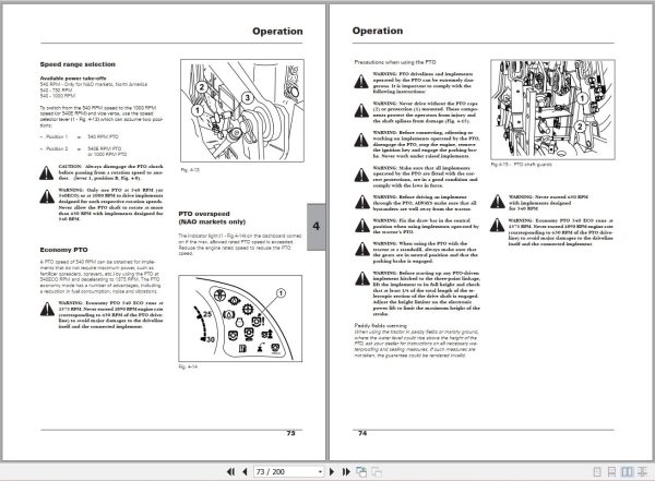 Landini Tractor Vineyard 90V 90S Operators Maintenance Manual 6502947M1 EN 2