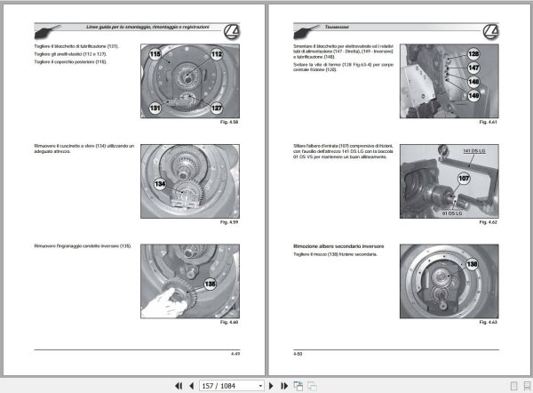 Landini Tractor Vision 85 95 105 M3 Tier2 Service Manual 3667237M3 IT 2