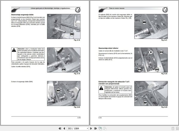 Landini Tractor Vision 85 95 105 Service Manual 3667240M3 ES 3