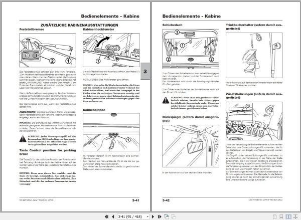 Landini Tractor X7.440 X7.450 X7.460 P6 DRIVE Operators Maintenance Manual 6627405A2 DE 2